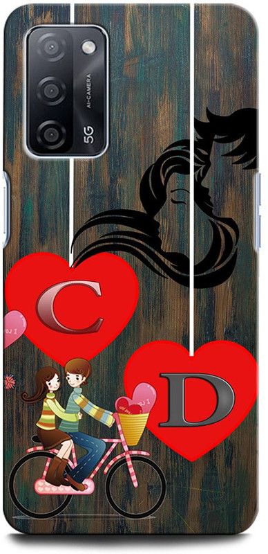 ORBIQE Back Cover for OPPO A53s 5G CD, C LOVE D, D LOVE C, C LETTER, D LETTER, CD NAME  (Multicolor, Hard Case, Pack of: 1)