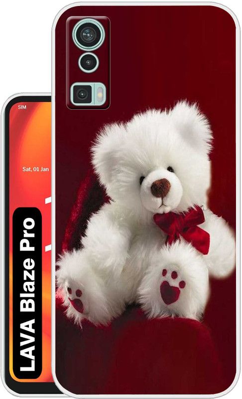 Case Club Back Cover for LAVA Blaze Pro  (Red, Grip Case, Silicon, Pack of: 1)