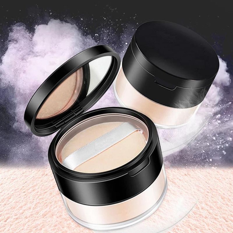 BLUEMERMAID High Definition Natural Translucent Matte Coverage Loose Powder Compact  (BEIGE, 10 g)