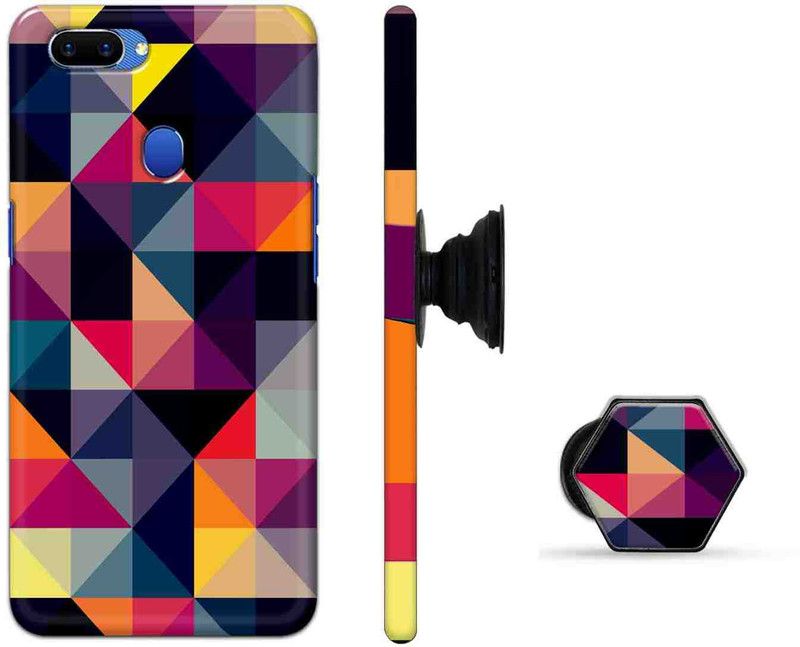 Deltavo Back Cover for Oppo A5, Realme 2  (Multicolor, Cases with Holder, Pack of: 2)