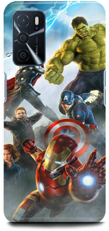 FUGGA Back Cover for OPPO A16, AVENGERS, SUPER, HEROES, AVENGER  (Multicolor, Hard Case, Pack of: 1)