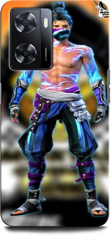 GRAFIQE Back Cover for OPPO A57 New FREEFIRE, GARENA, GUN, METAL, FIRE, BACKGROUND, GAME  (Multicolor, Shock Proof, Pack of: 1)