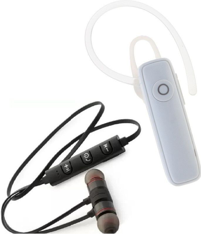 TIGENECY WK1+MEGNET-SET-Stylish -Low Price Bluetooth -with Mic Bluetooth Headset . Bluetooth Headset  (Black, White, True Wireless)