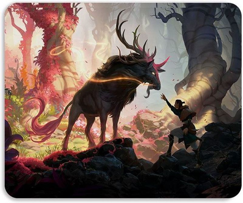 Pigx Fansty Deer Mousepad  (Mulicolor)