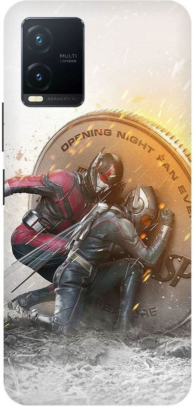 PICHKU Back Cover for VIVO T1X- V2143-ANT,MAN,AVENGERS,SUPER,HERO,END,GAME,MASK,SUIT  (Grey, Hard Case, Pack of: 1)