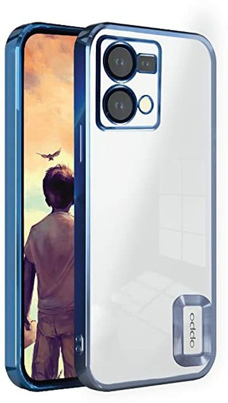 Klikmore Back Cover for OPPO F21PRO  (Blue, Flexible, Pack of: 1)
