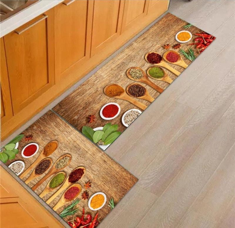 trendify Microfiber Floor Mat  (Brown, Large, Pack of 2)