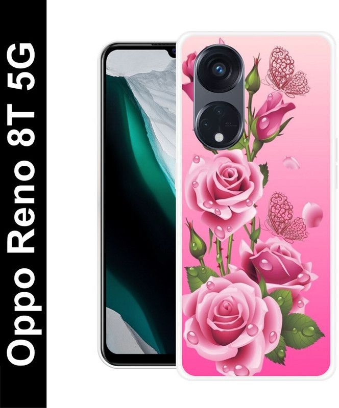 BeauCase Back Cover for OnePlus 8T  (Pink, Green, Grip Case, Silicon, Pack of: 1)