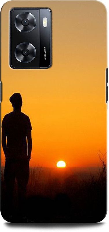 GRAFIQE Back Cover for OPPO A57e ALONE BOY, NATURE, SUN, PHOTOSHOT, MORNING VIBES  (Multicolor, Shock Proof, Pack of: 1)