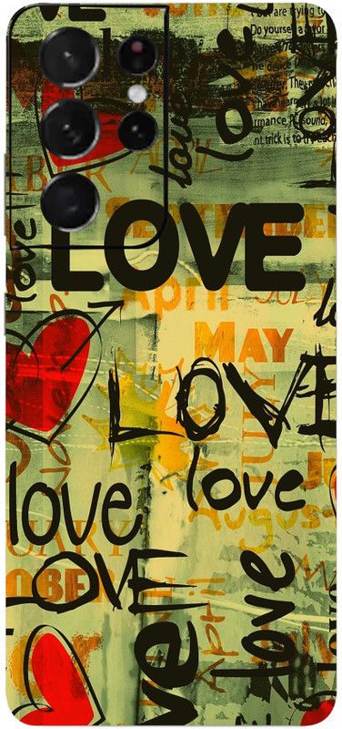 LAMHA Samsung S21 Ultra, samsung s21 ultra Mobile Skin  (Ultra Super Love Art With High Matte Finish.)