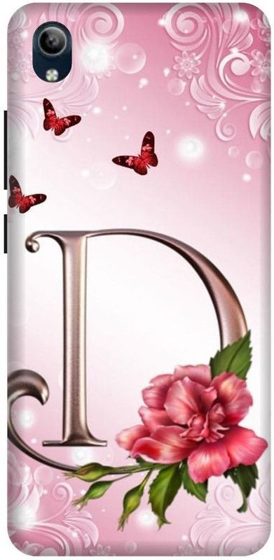 PHONE WALEY.COM Back Cover for VIVO Y91i , VIVO 1820 ,D letter,D name D word , Printed Back Cover  (White, Hard Case, Pack of: 1)