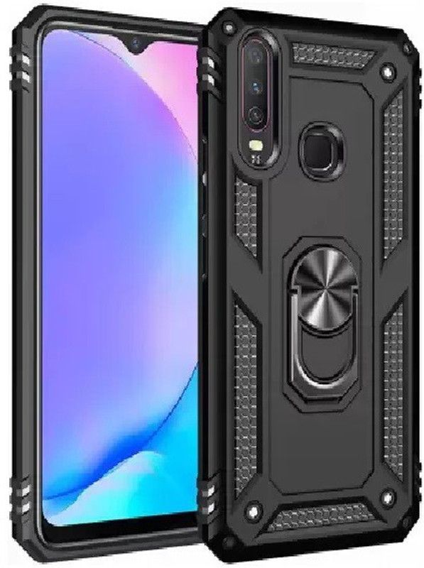 NewSelect Back Cover for Vivo Y17  (Black, Grip Case)