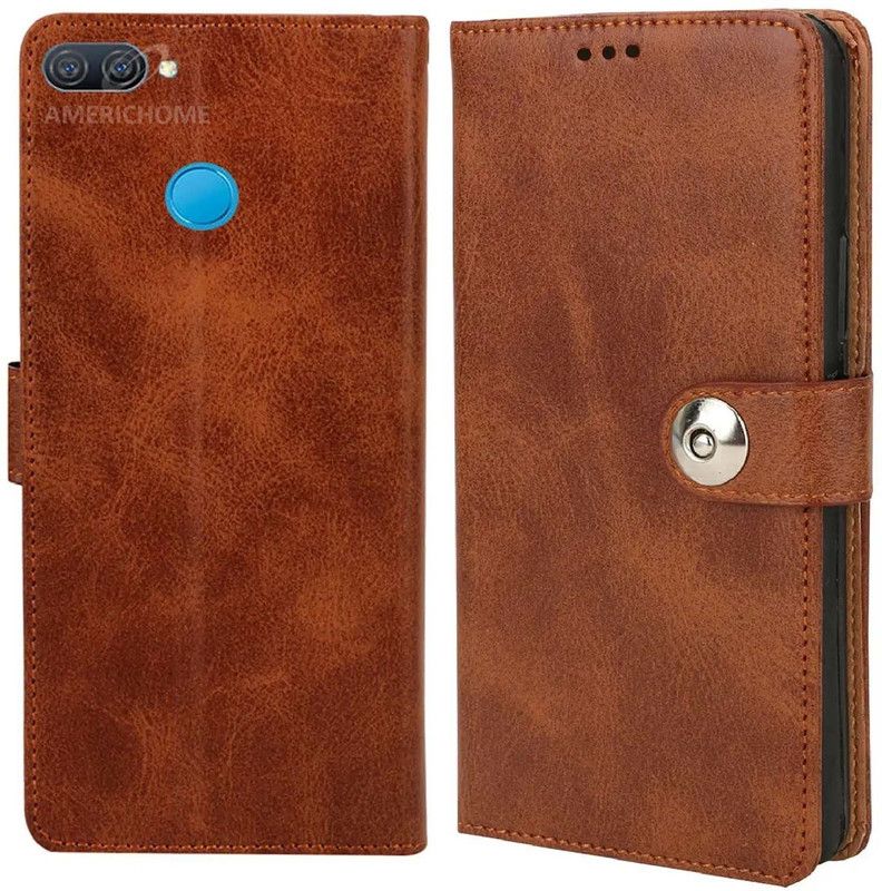 Cowboy Flip Cover for Oppo A12, Model CPH2083, CPH2077  (Brown, Flexible, Pack of: 1)