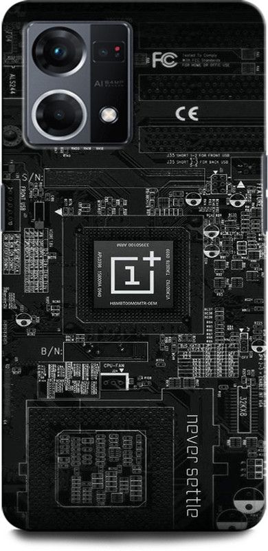 INTELLIZE Back Cover for OPPO Reno7 4G ONEPLUS, LOGO, ONEPLUS SIGN, ONEPLUS EMBLEM  (Multicolor, Hard Case, Pack of: 1)