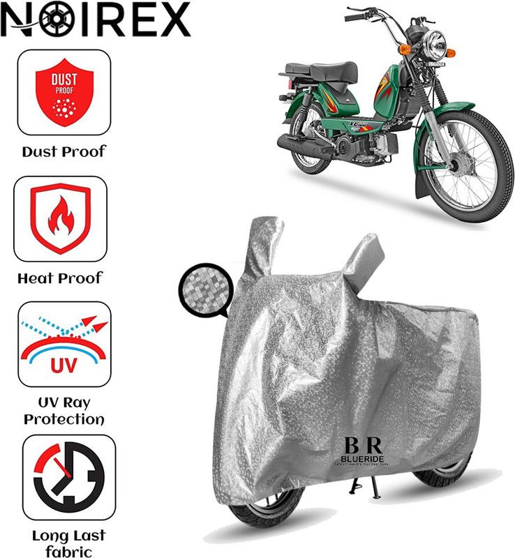 NOIREX Two Wheeler Cover for TVS  (XL 100, Black)