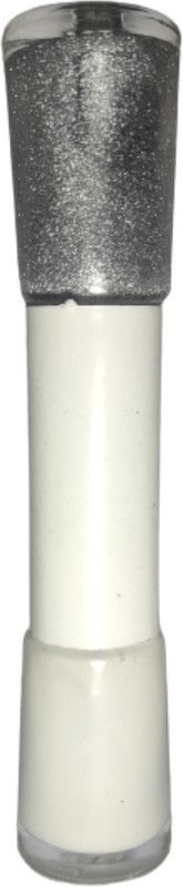 XTREME GLOSSY high shine nail polish professional 2 IN 1 SILVER, WHITE