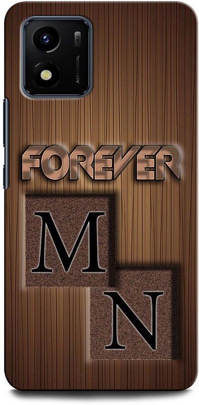 INTELLIZE Back Cover for VIVO Y15s MN, M LOVE N, N LOVE M, M LETTER, N LETTER, MN NAME  (Multicolor, Hard Case, Pack of: 1)