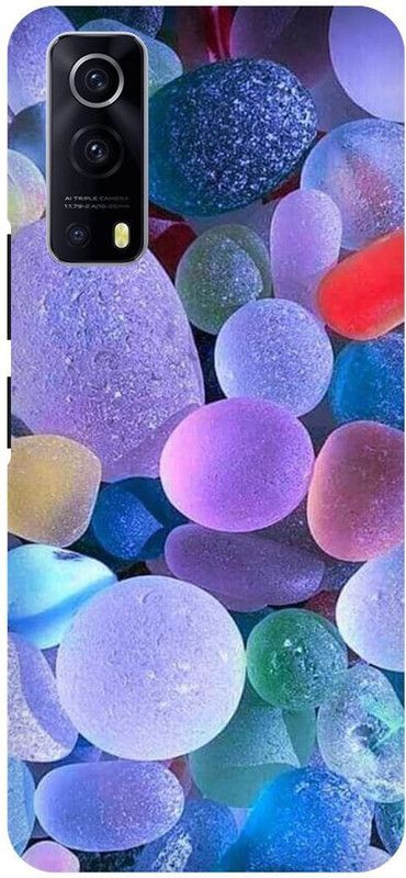 THE NARAYANA COLLECTIONS Back Cover for IQOO Z3- V2073A-BUBBLE,BALLOON,STONES,NEON  (Multicolor, Hard Case, Pack of: 1)