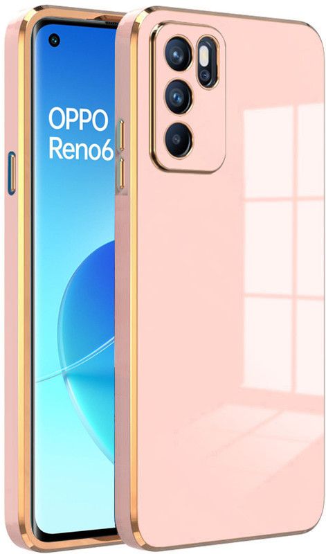 FASHIONPICK Back Cover for Oppo Reno 6 Pro  (Pink, Pack of: 1)