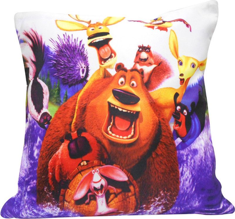 Natali Traders Microfibre Print Decorative Cushion Pack of 1  (Multicolor)