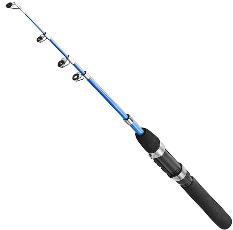 MyGoods Telescopic Fishing Pole Rods 7.9ft / 240 cm Fishing Rod Fishing Rod 240 Cm Set Blue Fishing Rod  (240 cm, 0.25 kg, Blue)