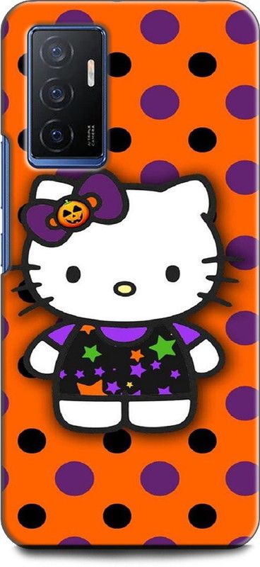 Wall Art Back Cover for Vivo V23E (5G) LOVE, KITTY, EMOJII, CUTE CAT, TENOR, CARTONE  (Multicolor, Dual Protection, Pack of: 1)