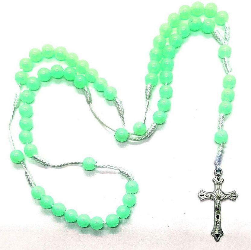 Jesus Cross Radium Pendent Religious Jewellery Chain for Christmas Gift RL700 Sterling Silver Stainless Steel Pendant Set