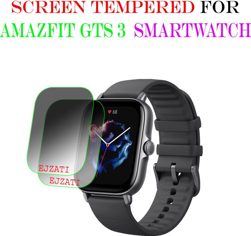EJZATI Screen Guard for AMAZFIT GTS 3 SMARTWATCH  (Pack of 2)