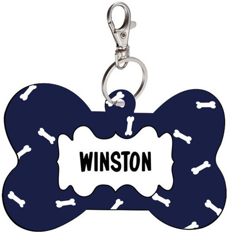 SKY TRENDS Bone Shape Collar Locket/Pendant for Dogs & Puppy -098 Info Engraved Dog Collar Charm  (Multicolor, Bone)
