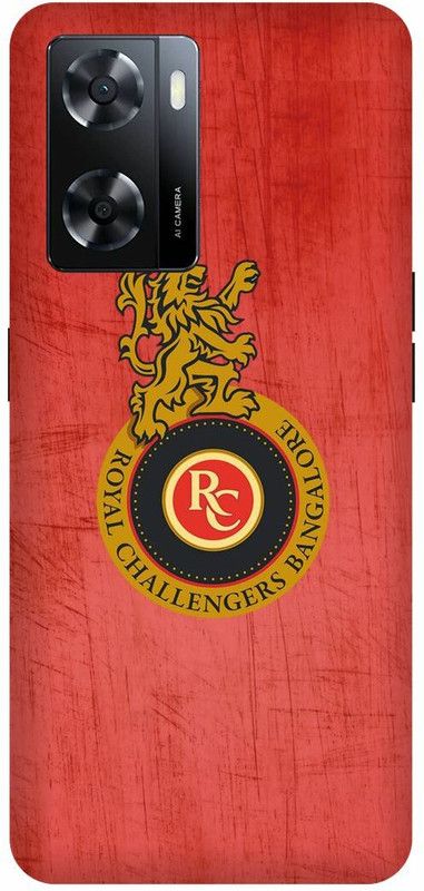 Dimora Back Cover for OPPO A 57e, ROYAL OPPO A 57eALLENGERS BANGALORE SIGNLOGO IPLTEAM  (Red, Hard Case, Pack of: 1)