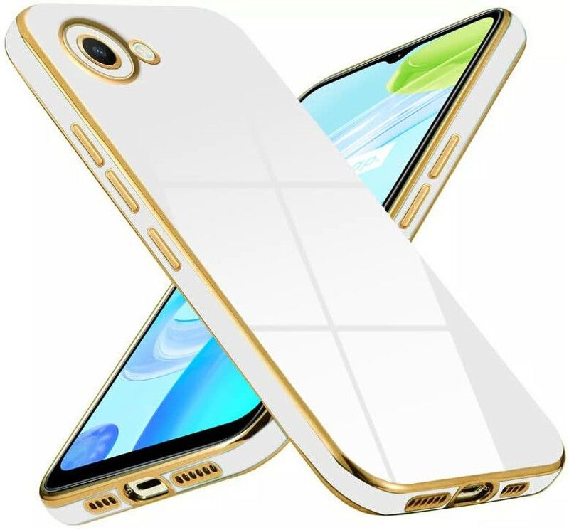 Bonqo Back Cover for Realme Narzo 50i Prime  (White, Dual Protection, Silicon, Pack of: 1)
