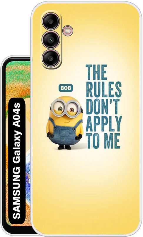 Case Club Back Cover for SAMSUNG Galaxy A04s  (Yellow, Grip Case, Silicon, Pack of: 1)