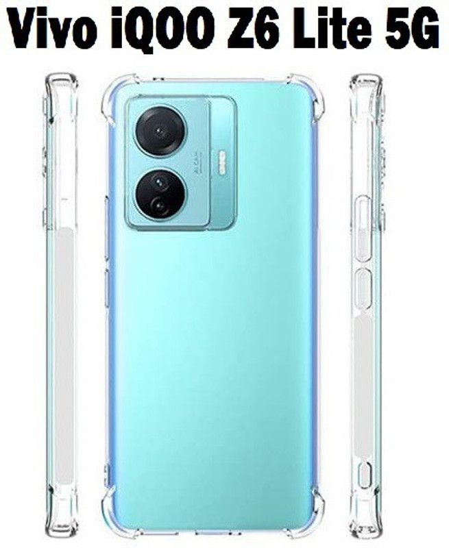 LIKEDESIGN Bumper Case for Vivo iQOO Z6 Lite 5G, iQOO Z6 Lite 5G, iqoo Z6 Lite 5G  (Transparent, Shock Proof, Silicon, Pack of: 1)