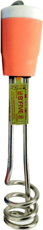 b'five Shock proof & Water proof 1000 Watt Water Heater with Copper Heating Element_K 1000 W Shock Proof Immersion Heater Rod  (Water)
