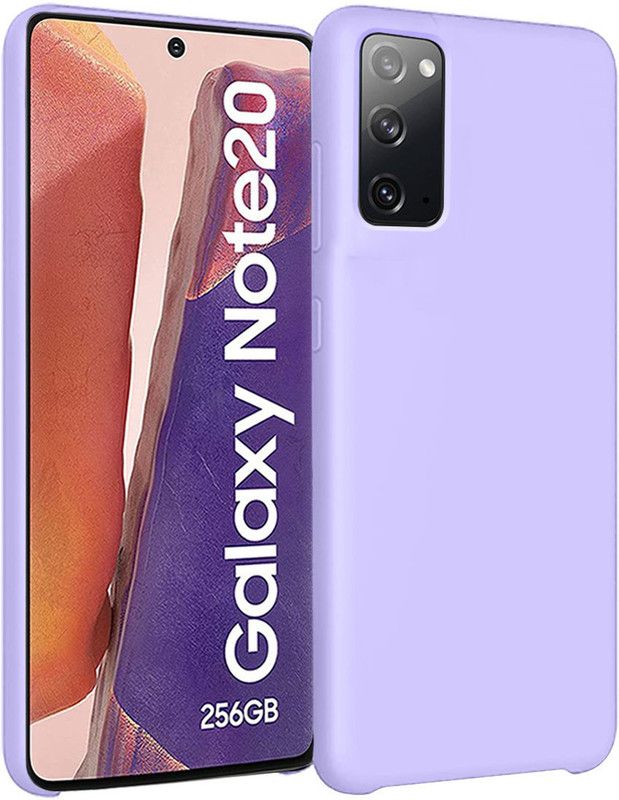 LIRAMARK Back Cover for Samsung Galaxy Note 20  (Purple, Shock Proof, Silicon, Pack of: 1)