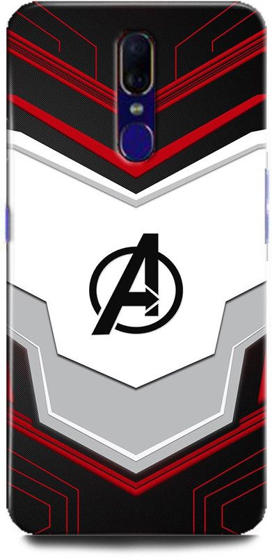 WallCraft Back Cover for OPPO F11 / CPH1911 AVENGERS, AVENGERS LOGO, SIGN, MARVEL, AVENGER, COMIC, SUPERHERO  (Multicolor, Dual Protection, Pack of: 1)