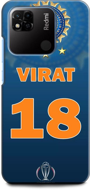 WallCraft Back Cover for REDMI 10A Sport VIRAT KOHLI, PLAYER, CRICKETER, SPORTS, JERSEY  (Multicolor, Dual Protection, Pack of: 1)