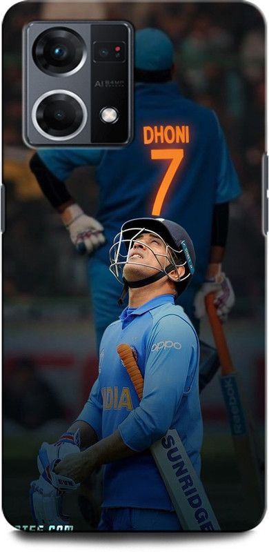 INTELLIZE Back Cover for OPPO Reno7 4G MS DHONI 7, MAHENDRA SINGH DHONI, DHONI, CRICKET, JERSEY  (Multicolor, Hard Case, Pack of: 1)