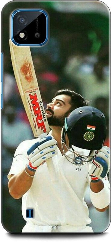WallCraft Back Cover for Realme C20, RMX3063, RMX3061 VIRAT KOHLI, INDIAN CRICKET CAPTAIN, CRICKETER, PLAYER, SPORTS  (Multicolor, Dual Protection, Pack of: 1)
