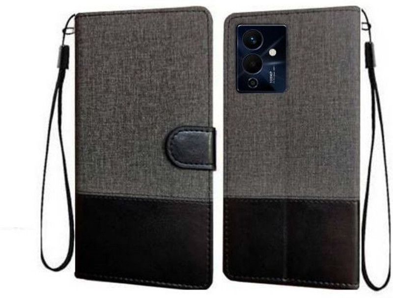 RidivishN Flip Cover for Infinix Note 12 Pro 5G Back Cover in Cases & Covers  (Black, Magnetic Case, Pack of: 1)