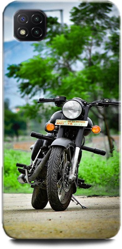 WallCraft Back Cover for POCO C3 BIKE, ROYAL ENFIELD, CLASSIC, BIKE  (Multicolor, Dual Protection, Pack of: 1)