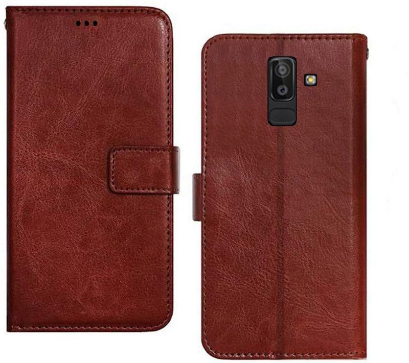 Styleford Flip Cover for Samsung Galaxy On8  (Brown, Dual Protection, Pack of: 1)