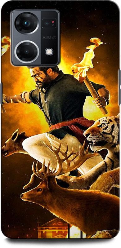 INTELLIZE Back Cover for OPPO F21 Pro 4G RRR, NTR, ACTOR, TOLLYWOOD ACTOR  (Multicolor, Hard Case, Pack of: 1)
