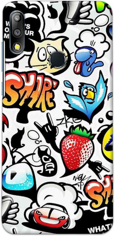 NDCOM Back Cover for Asus ZenFone Max Pro M2 Whats On your Mind? Printed  (Multicolor, Hard Case, Pack of: 1)