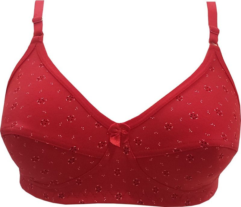 Sameer Non Padded Everyday Regular Bra Women Full Coverage Non Padded Bra  (Red)