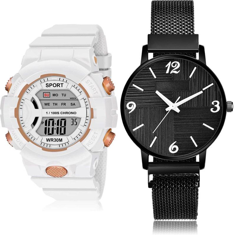 Digital Watch - For Girls Treading Unique 2 Watch Combo For Women And Girls - DG37-GM225