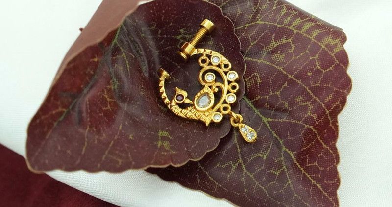 BHARGAV ART Alloy Nose Ring