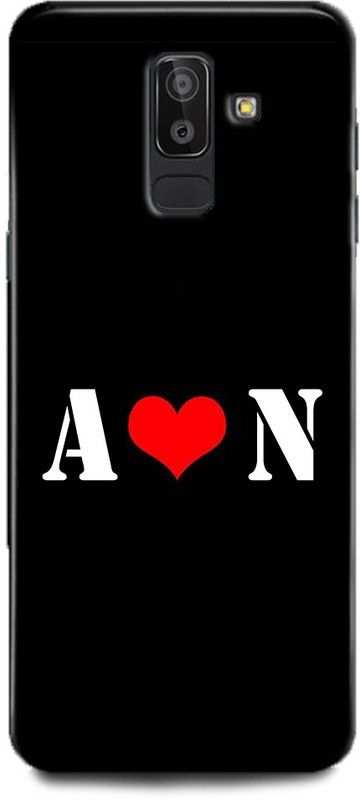 Afterglow Back Cover for SAMSUNG Galaxy J8 A N, A LOVES N, NAME, LETTER, ALPHABET, AN LOVE, HART  (Multicolor, Shock Proof, Pack of: 1)