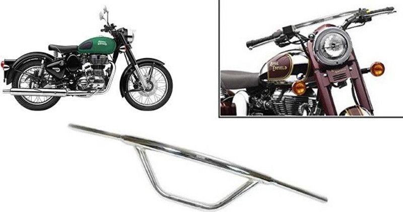 victrix O SHAPE HANDLE CHROME V-27 Handle Bar  (Silver)