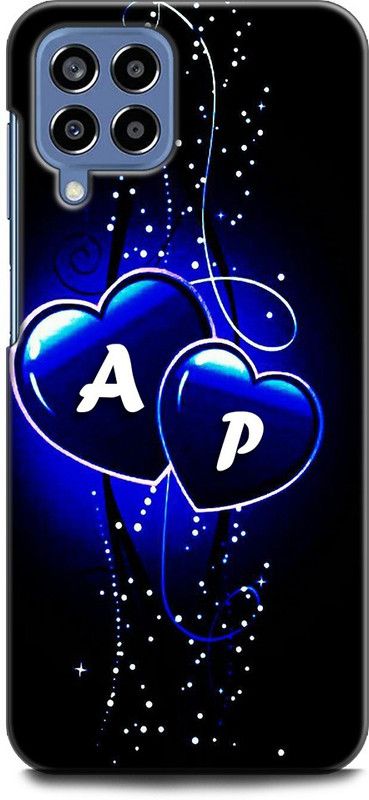 WallCraft Back Cover for SAMSUNG Galaxy M33 5G A P, A LOVES P, NAME, ALPHABET, AP LOVE, HART, BLUE  (Multicolor, Dual Protection, Pack of: 1)